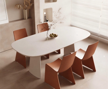 Modern Dining Table And Chairs-ID:490429437