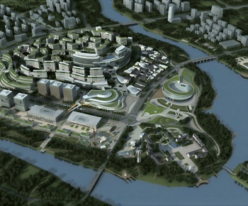 Modern Architectural Bird's-eye View Planning-ID:897372964