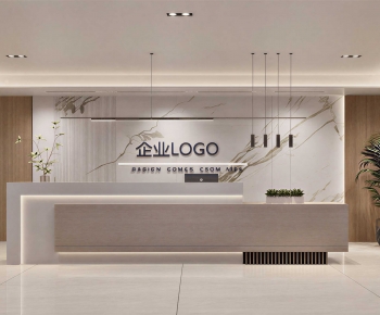 Modern Office Reception Desk-ID:790386927