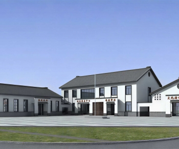 New Chinese Style Appearance Of Commercial Building-ID:889576911