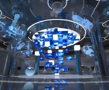 Modern Exhibition Hall-ID:734188087