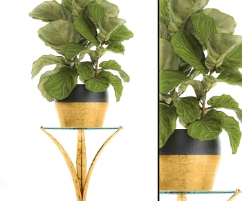 Modern Potted Green Plant-ID:912745007