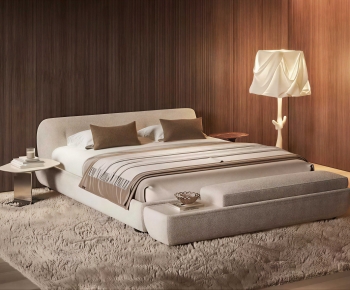 Modern French Style Double Bed-ID:108032946