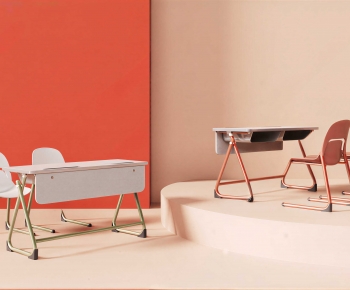 Modern Computer Desk And Chair-ID:678781033