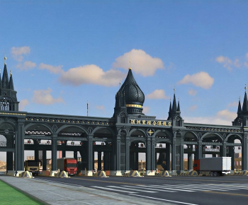 European Style Building Appearance-ID:110224968