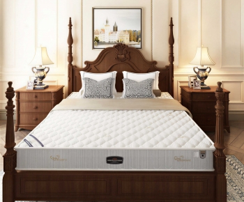 Simple European Style Double Bed-ID:864324091