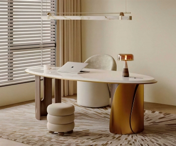 Modern Computer Desk And Chair-ID:656857018
