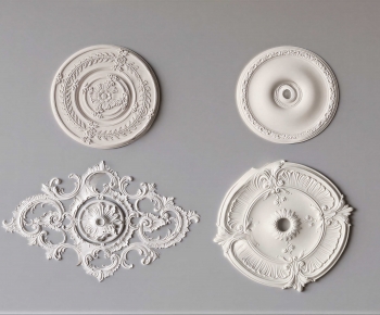 French Style Plaster Carved Top Plate-ID:106466054