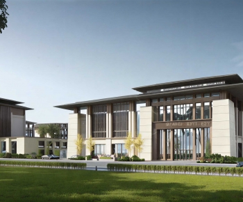 Modern School Building-ID:635907891