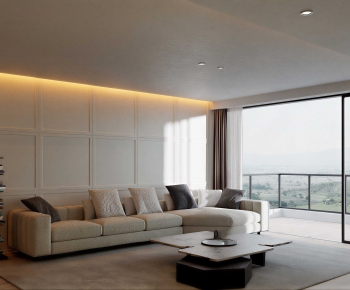 Modern Three-seat Sofa-ID:743720592