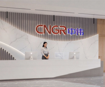 Modern Office Reception Desk-ID:109759093