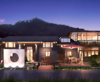New Chinese Style Public Building-ID:648726945