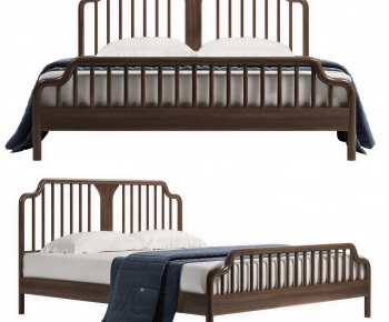 New Chinese Style Double Bed-ID:289542911