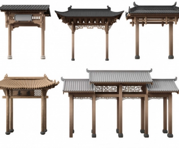 Chinese Style Decorated Archway-ID:305885087