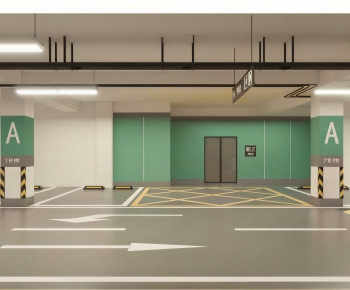 Modern Underground Parking Lot-ID:518281943