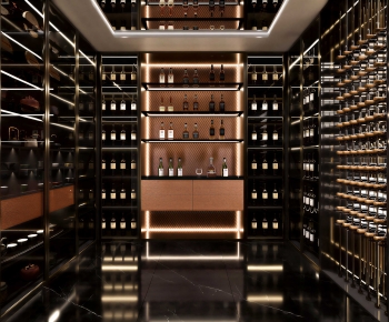 Modern Wine Cellar/Wine Tasting Room-ID:622714046