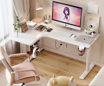 Modern Computer Desk And Chair-ID:848419737