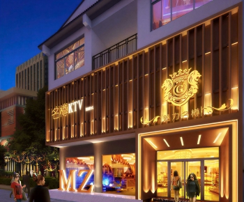 Modern Facade Element-ID:880630974