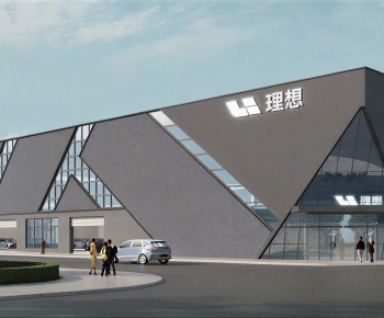 New Chinese Style Building Appearance-ID:364139124