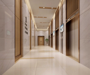 Modern Office Elevator Hall-ID:430459988