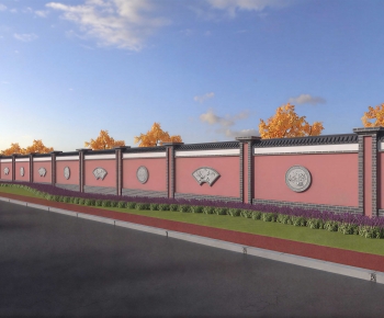 New Chinese Style Landscape Wall-ID:100052126
