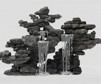 Chinese Style Rockery Waterscape-ID:892921928