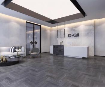 Modern Office Reception Desk-ID:717953925