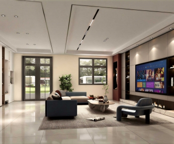 New Chinese Style A Living Room-ID:478166108
