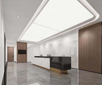 Modern Office Reception Desk-ID:544159898