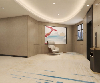 Modern Corridor/elevator Hall-ID:692555903