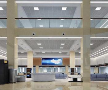 Modern Office Reception Desk-ID:777157077