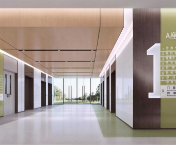 Modern Office Elevator Hall-ID:262640952