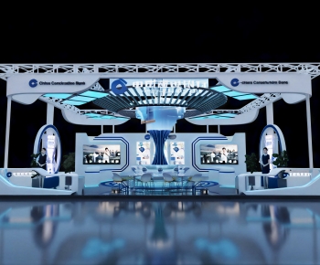 Modern Exhibition Hall-ID:570750224