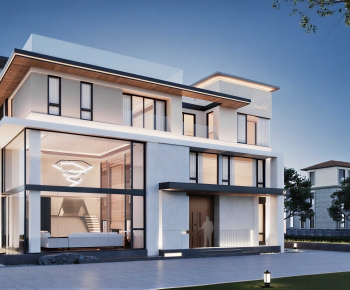 Modern Building Appearance-ID:430687903