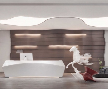 Modern Reception Desk-ID:625849012