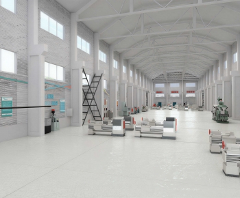 Modern Factory Floor/warehouse-ID:496794942