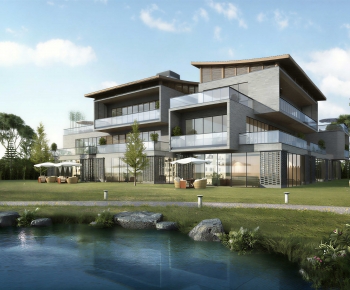 Modern Villa Appearance-ID:714987045