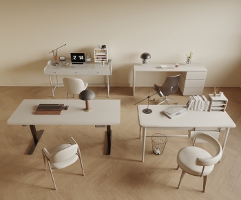 Modern Office Desk And Chair-ID:805516007
