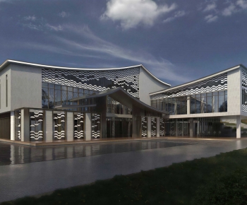 Modern Architecture Of Artistic Style-ID:800214053