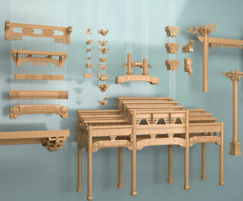 New Chinese Style Building Component-ID:932370908