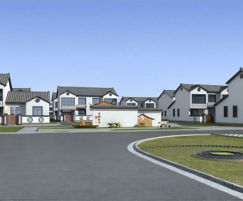 New Chinese Style Residential Building-ID:689383987