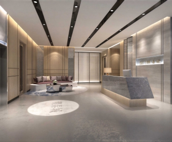 Modern Office Reception Desk-ID:562599902