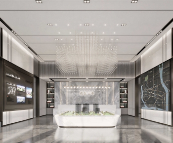 Modern Real Estate Sales Office-ID:810894015