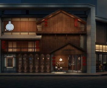New Chinese Style Facade Element-ID:321001055