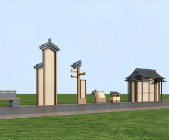 New Chinese Style Building Appearance-ID:730043897