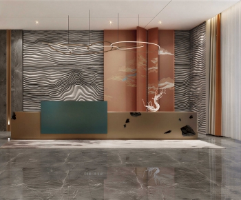 Modern Reception Desk-ID:677834993