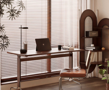 Modern Computer Desk And Chair-ID:646465062