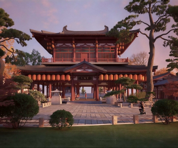 Chinese Style Ancient Architectural Buildings-ID:995008954