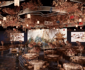Chinese Style Banquet Hall-ID:763680911