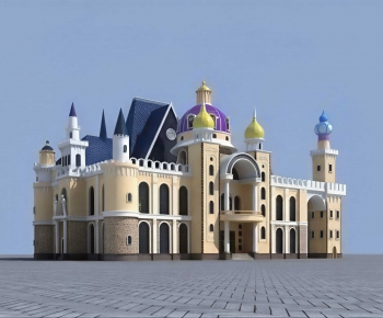 European Style Building Appearance-ID:251279128